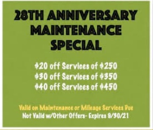 28th Anniversary Maintenance Special